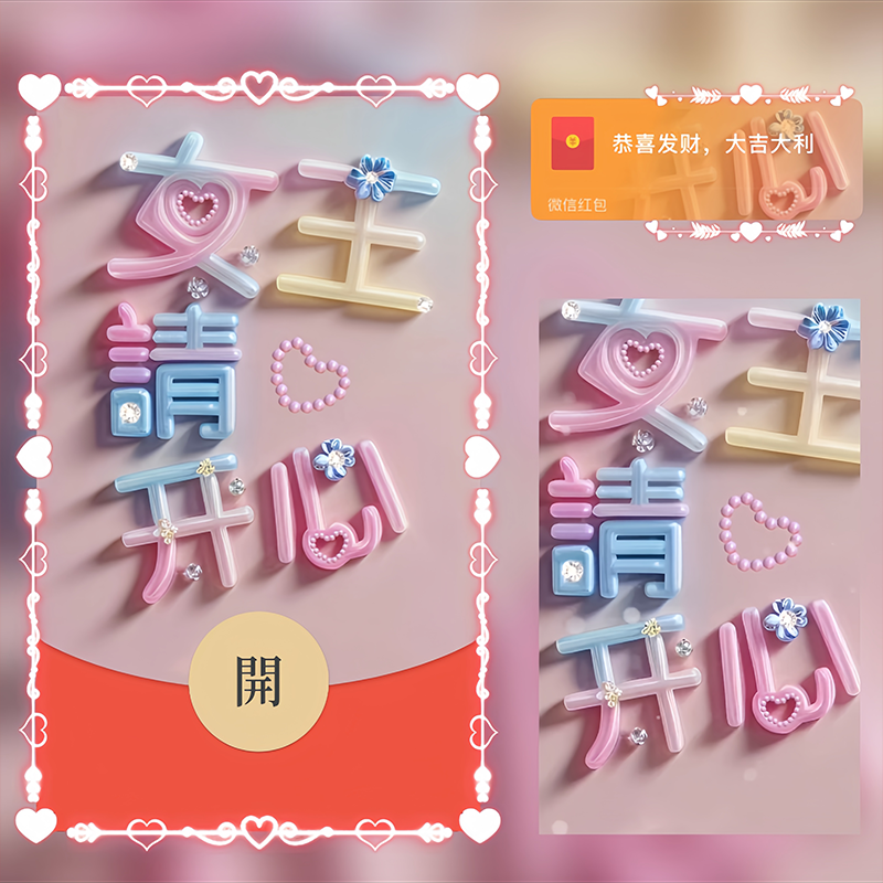 【红包封面】女王请开心/Sp