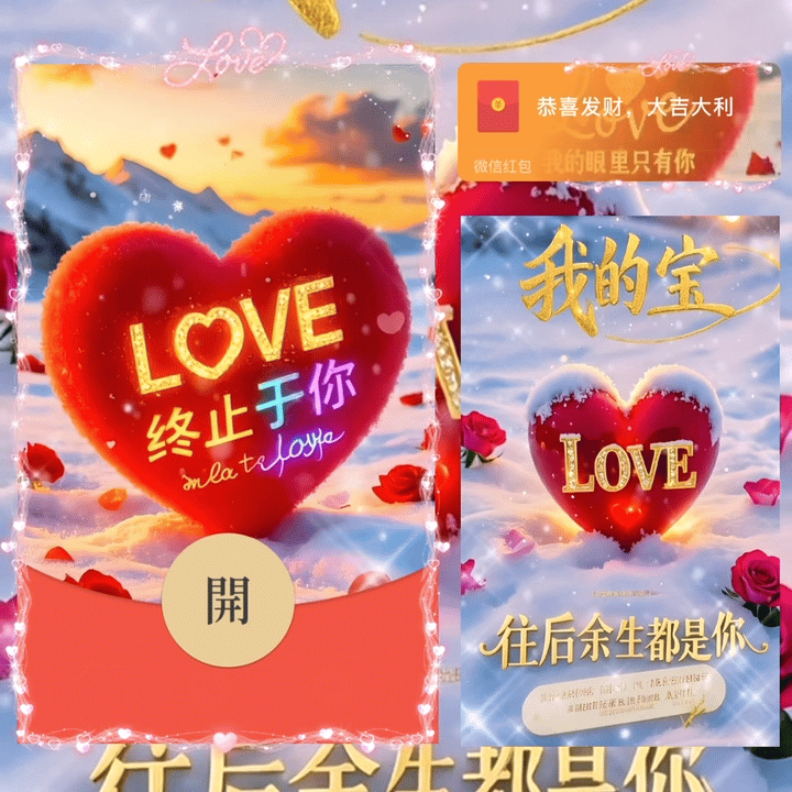 【红包封面】我的宝，往后余生都是你/yj