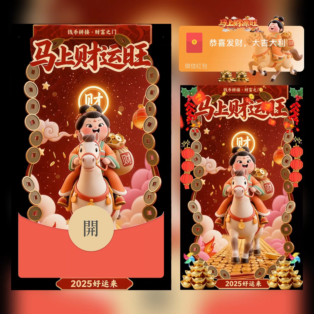 【红包封面】2026马上财运旺