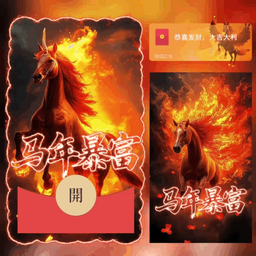 【红包封面】马年暴富/bb