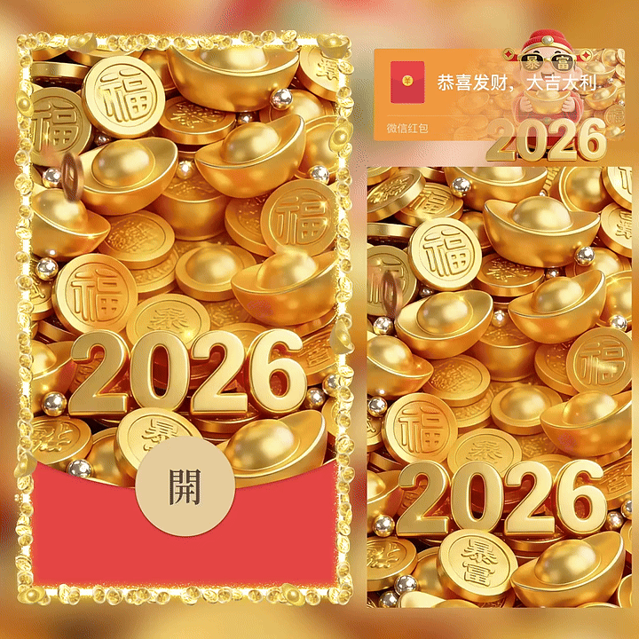 【红包封面】2026恭喜你发财/动态/yc