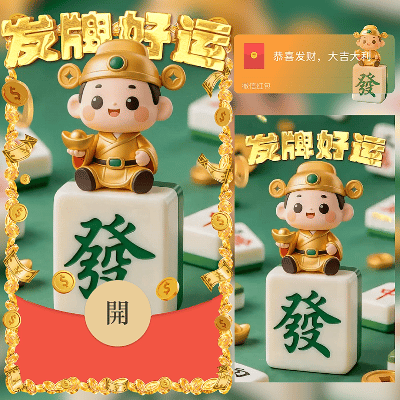 【红包封面】发牌好运/新年快乐/马年暴富发财/ln