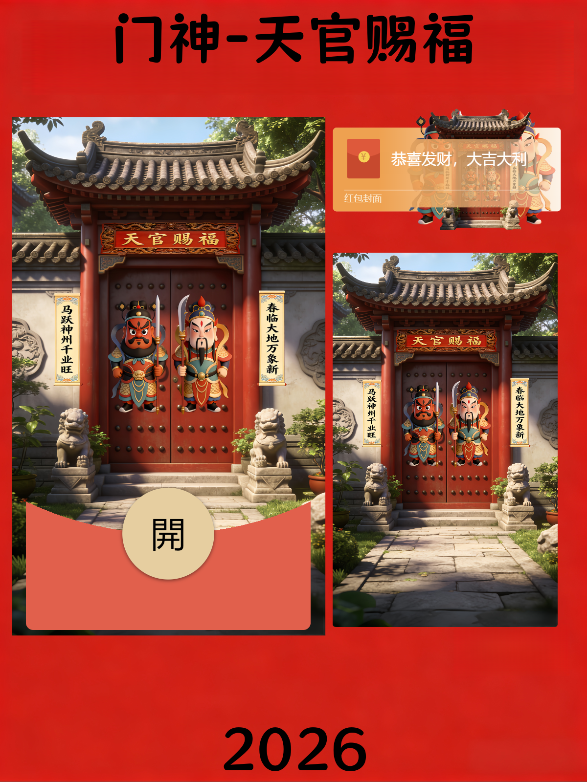 【红包封面】门神-天官赐福