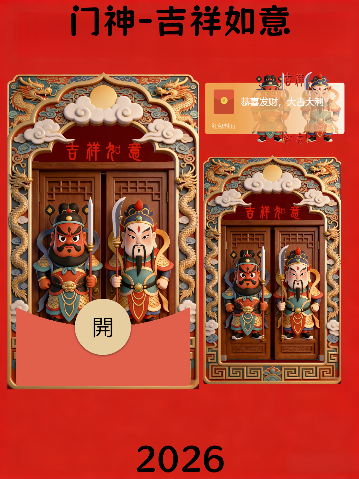 【红包封面】门神-吉祥如意