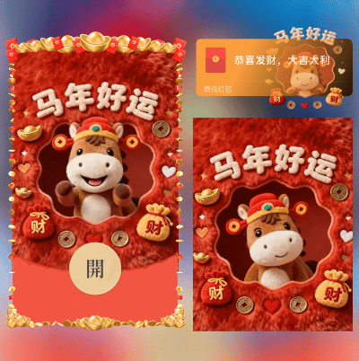 【红包封面】马年好运来ds