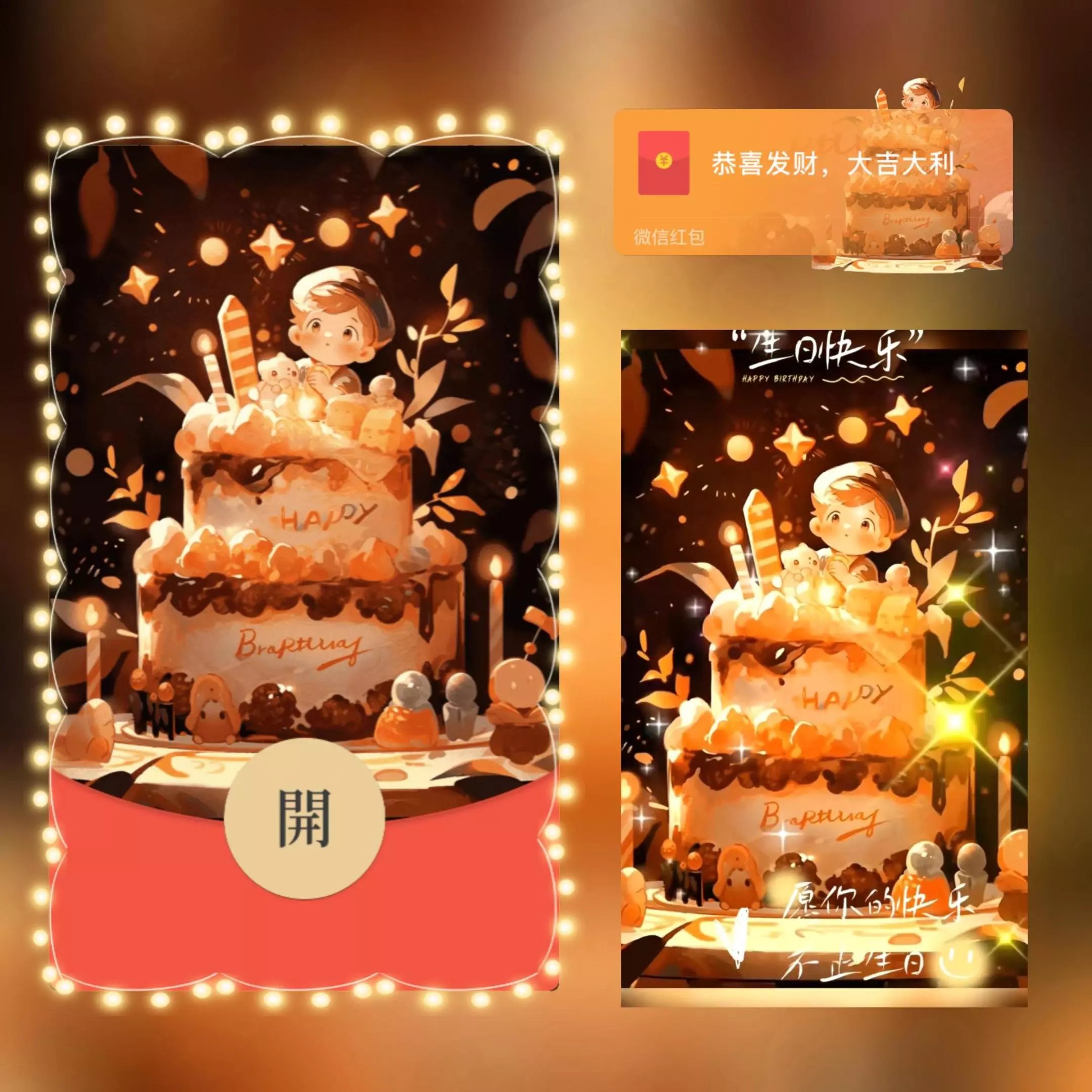 【红包封面】生日快乐/long