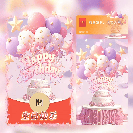 【红包封面】生日快乐/tao