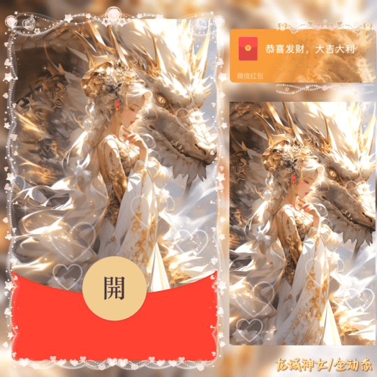 【红包封面】龙域神女