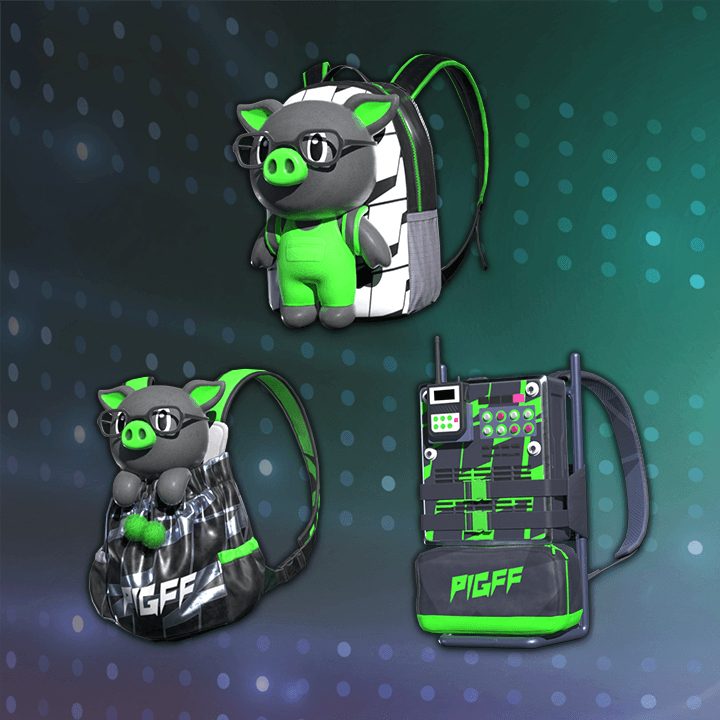 【卡密兑换】PUBG***G币『Pigff的猪猪战术小队背包套装丨Steam』