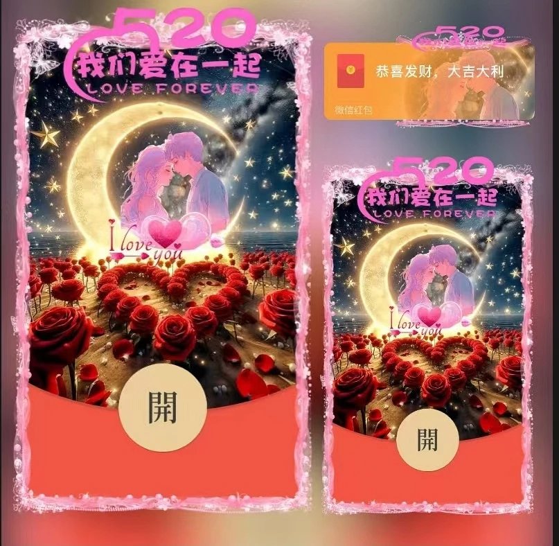 【红包封面】爱在一起/ds