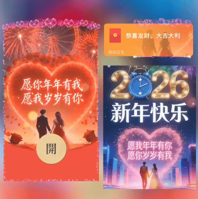 【红包封面】2026年年岁岁有你陪伴ds