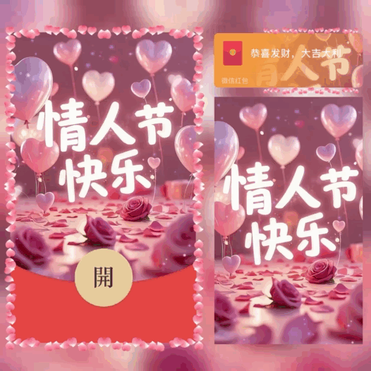【红包封面】情人节快乐/bao