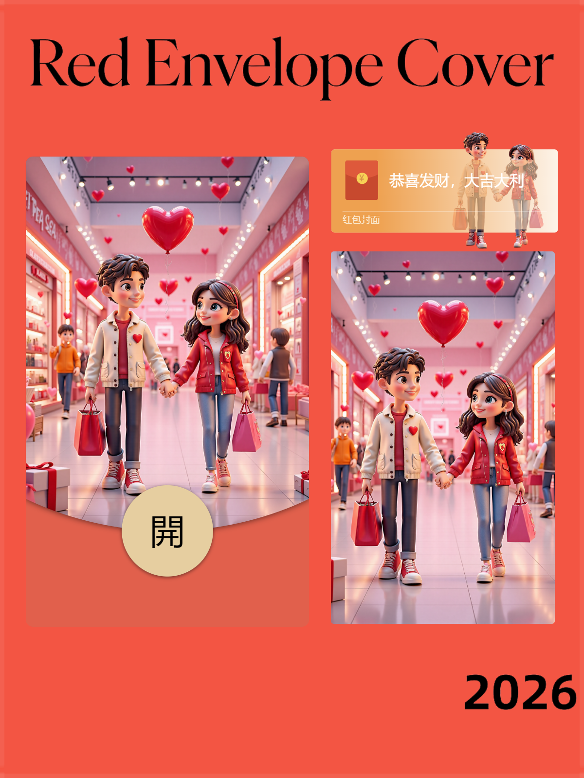 【红包封面】一起去逛街