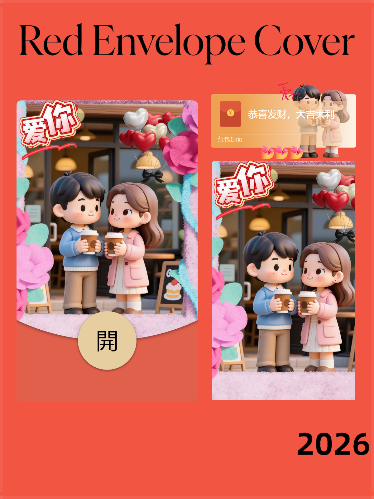 【红包封面】爱情奶茶