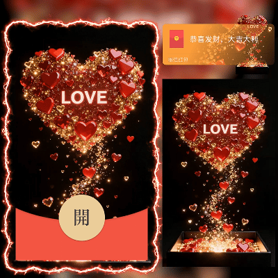 【红包封面】爱心love/往后余生都是你/ln