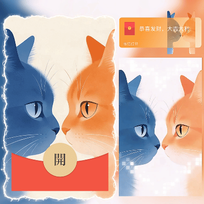 【红包封面】甜蜜爱情情人喵/往后余生皆是你/ln