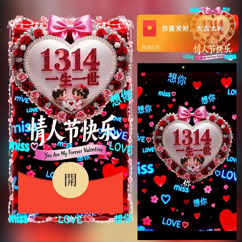 【红包封面】情人节快乐dS
