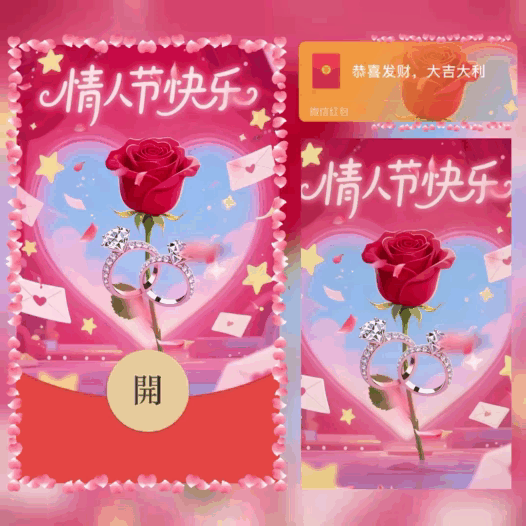 【红包封面】情人节快乐/bao