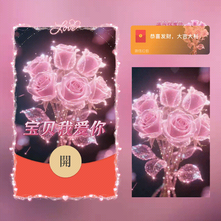 【红包封面】宝贝我爱你/新版动态/xn