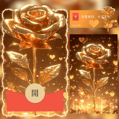 【红包封面】爱情玫瑰/情人节快乐/ln