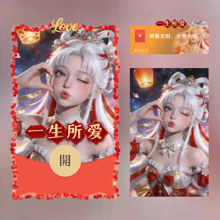 【红包封面】一生所爱/新版动态/xn
