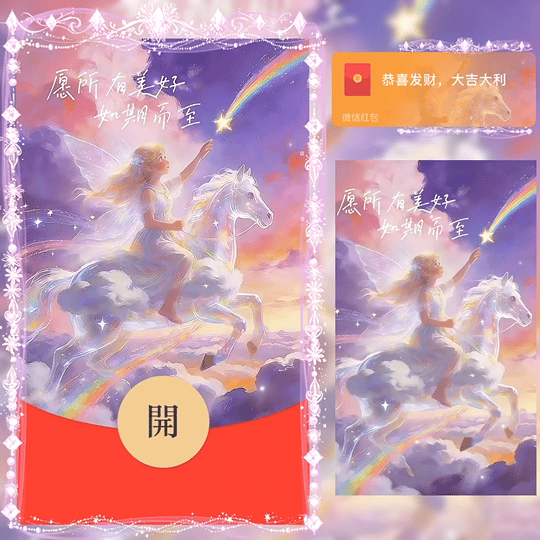 【红包封面】以梦为马 愿所有美好如期而至 女款/bz