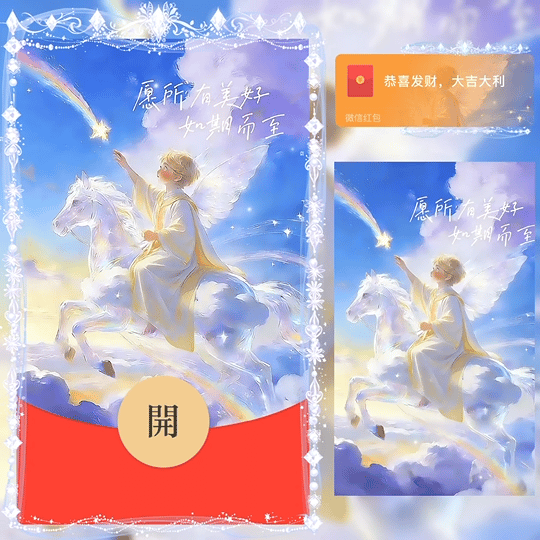 【红包封面】以梦为马 愿所有美好如期而至 男款/bz