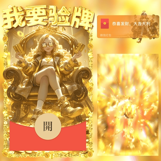 【红包封面】给我擦皮鞋/我要验牌/动态/女/LM