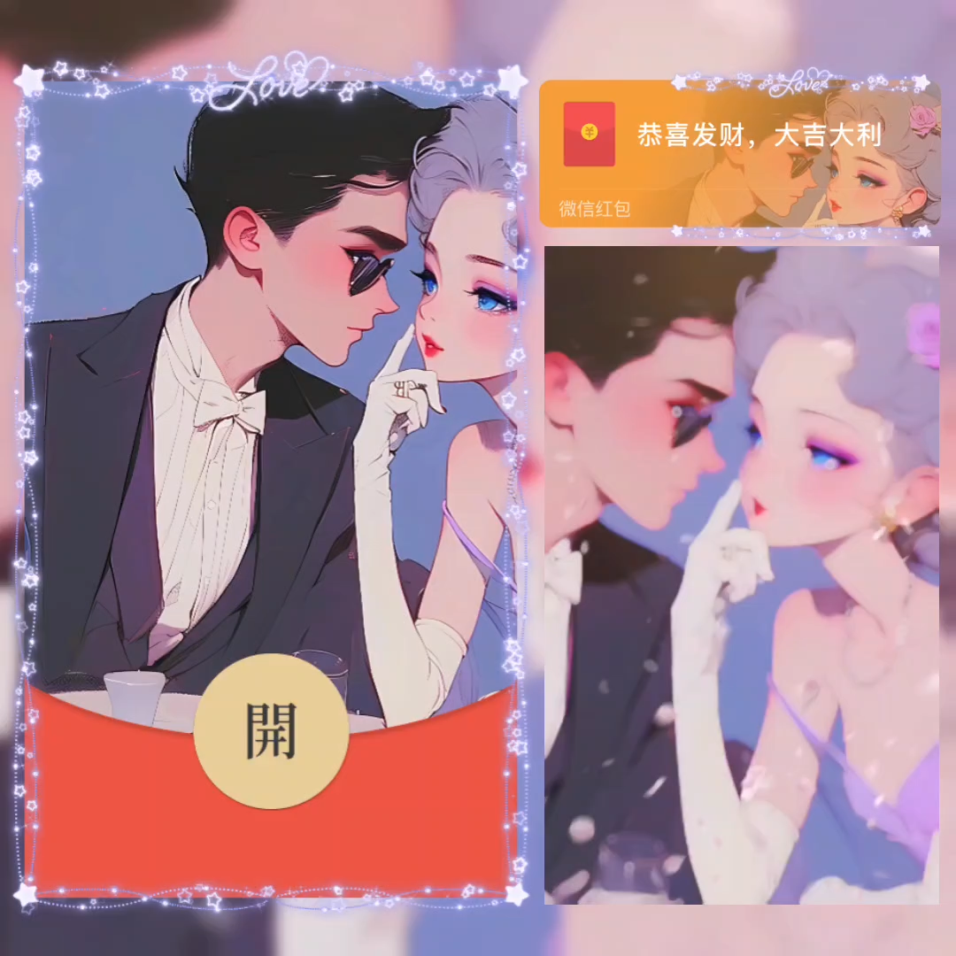 【红包封面】一见倾心/男