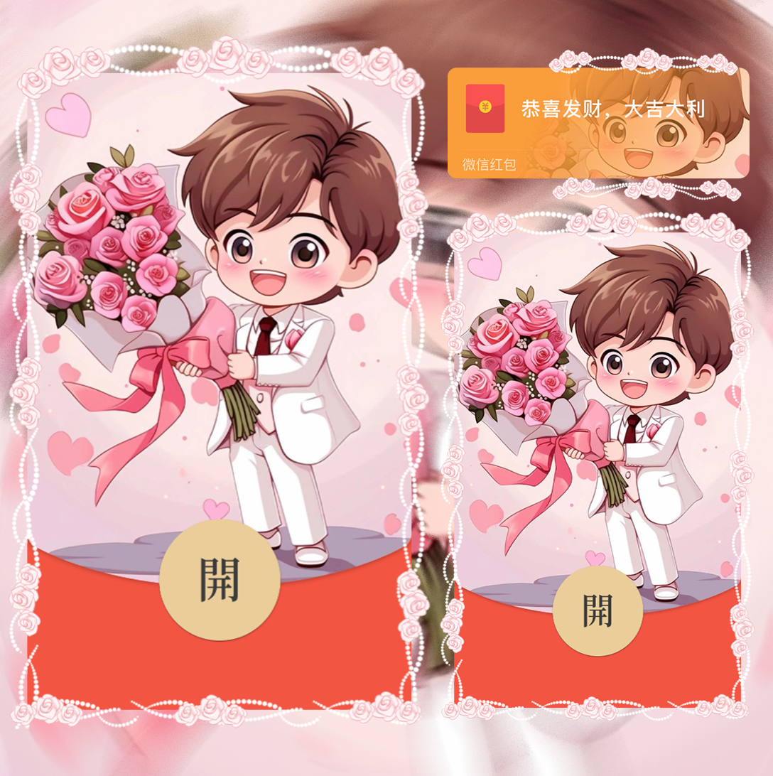 【红包封面】最美情侣/男款/la