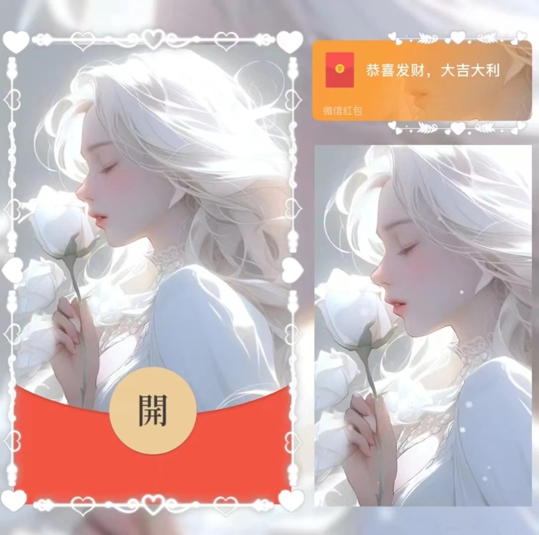 【红包封面】爱你不后悔/女/la