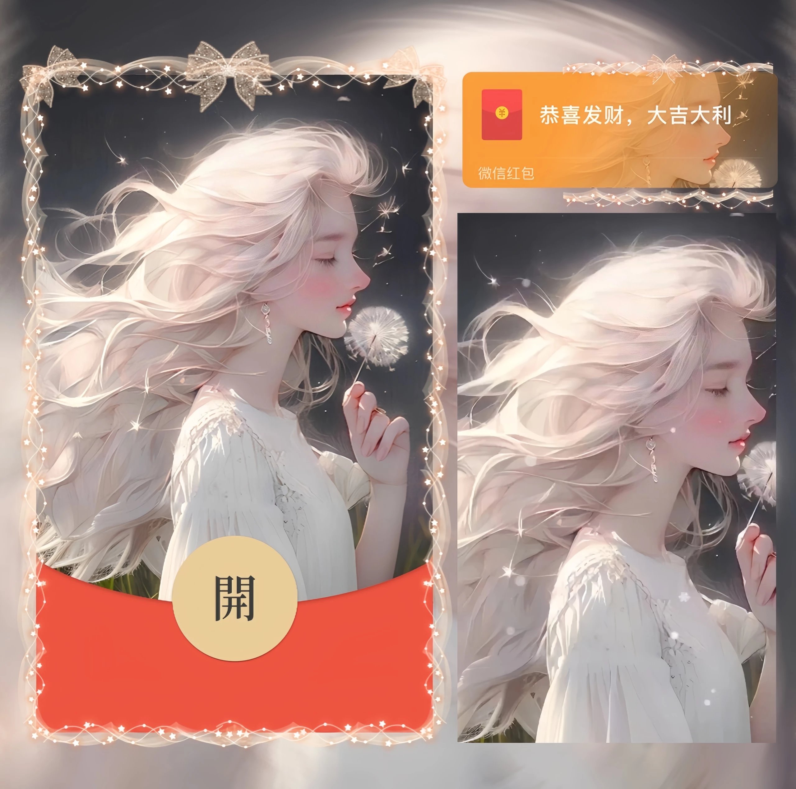 【红包封面】蒲公英女孩/la