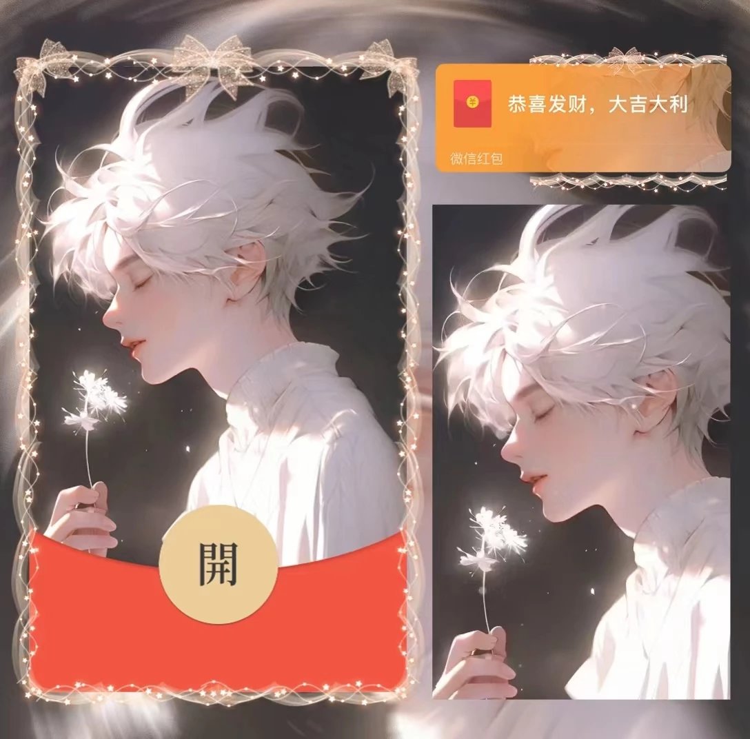 【红包封面】蒲公英男孩/la