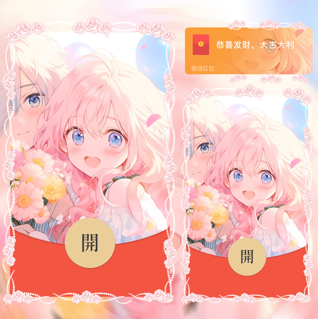 【红包封面】那一刻心动/女款/la