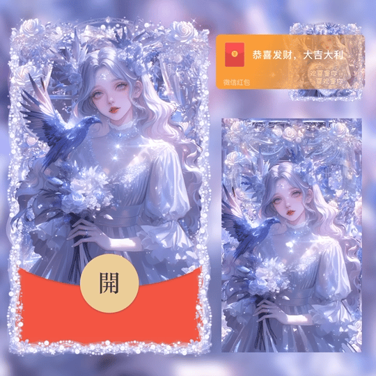 【红包封面】紫色浪漫情侣/女/新版动态/LM