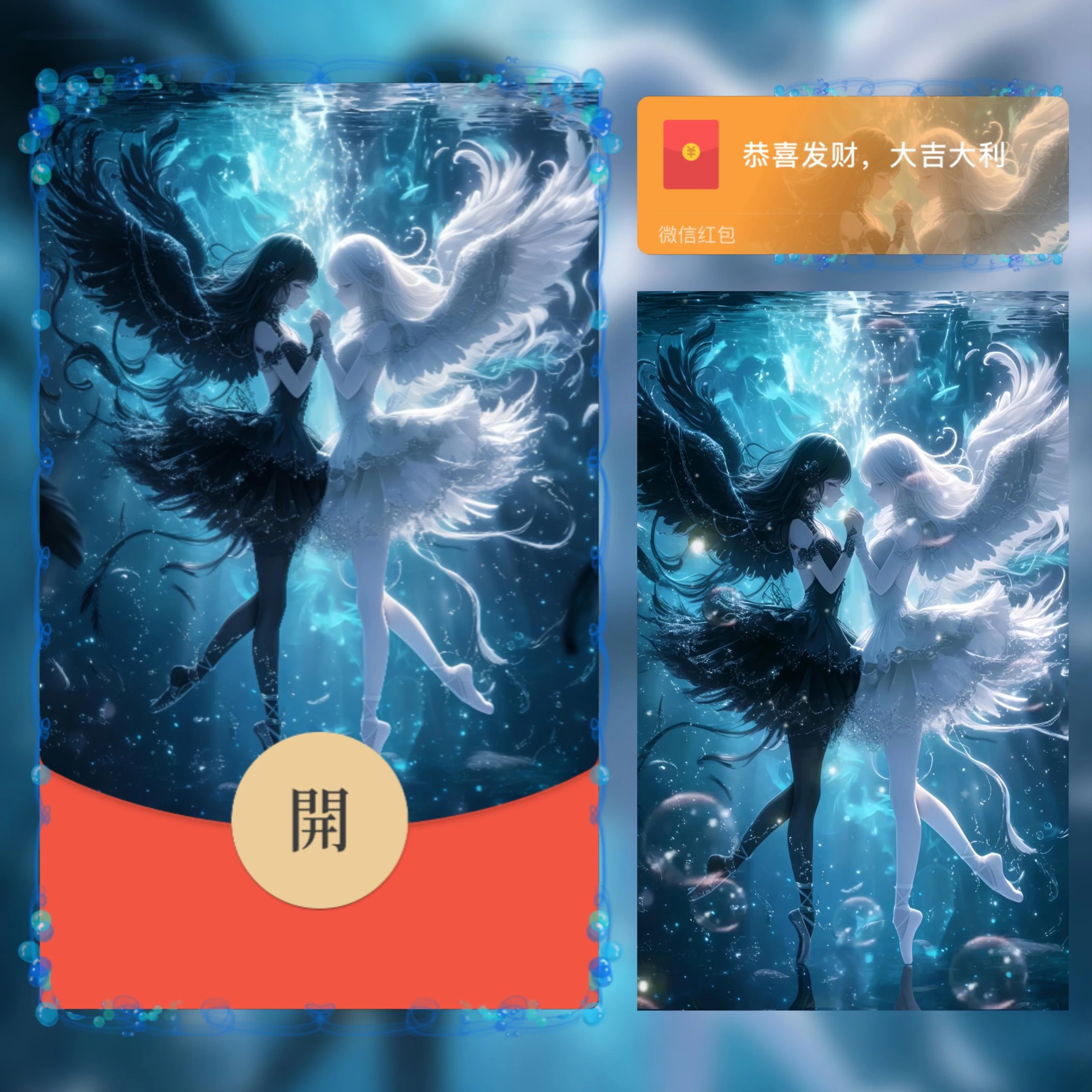 【红包封面】水中芭蕾天使/ab