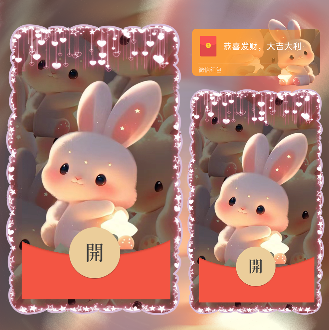 【红包封面】发光兔兔 /la