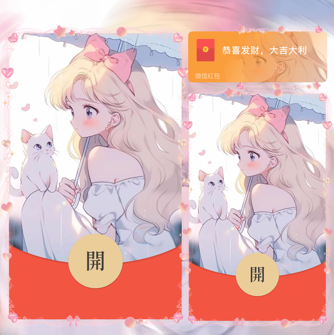 【红包封面】可爱美少女/la