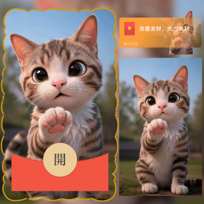 【红包封面】猫爪爪/可爱萌宠/新版动态/ln
