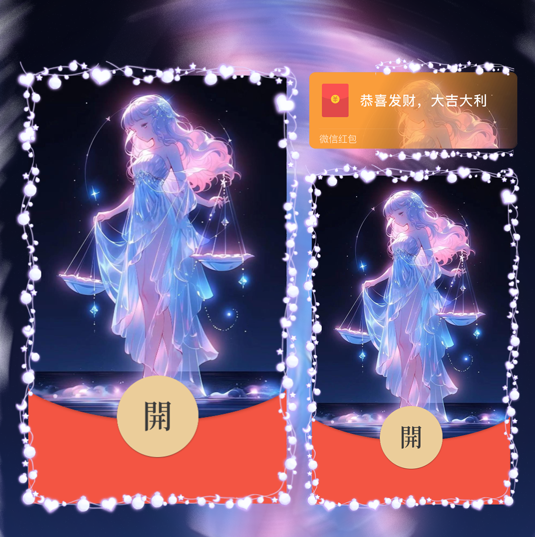 【红包封面】十二星座/天秤/la