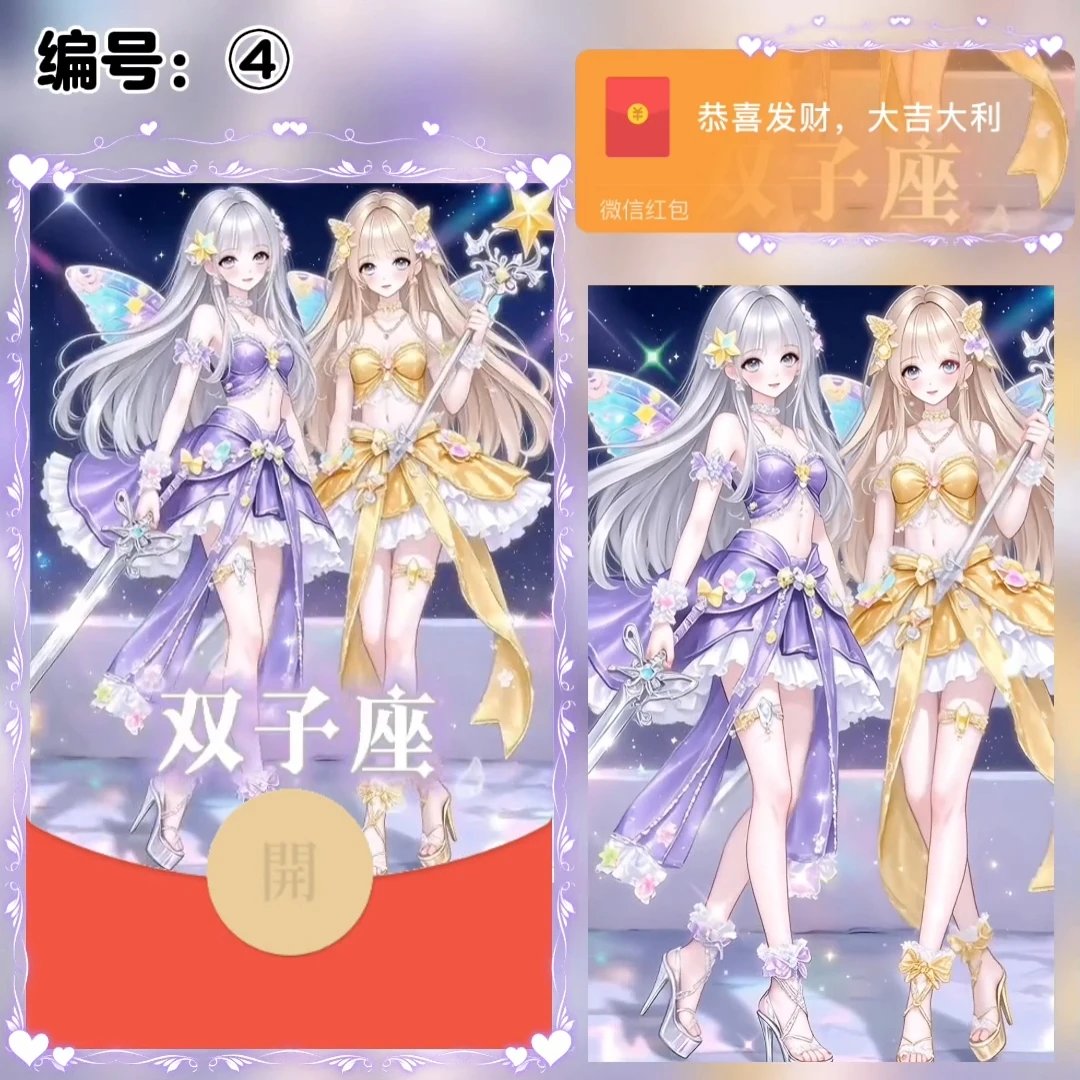 【红包封面】十二星座/双子座/动态/xye