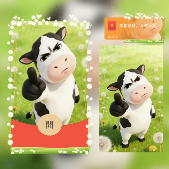 【红包封面】草地牛牛/新版动态/ 无售后tt