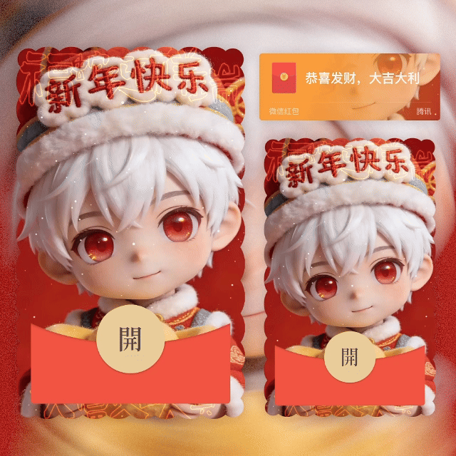 【红包封面】恋与深空秦彻/新年快乐/动态音乐/无售后/yhai