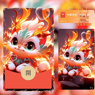 【红包封面】多彩小龙猫-所愿皆成真/kk
