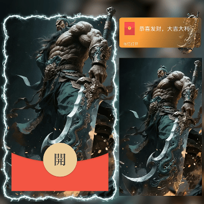 【红包封面】战神关羽/ln