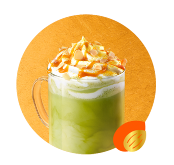 星巴克 | 烤巴旦木抹茶拿铁[中杯]