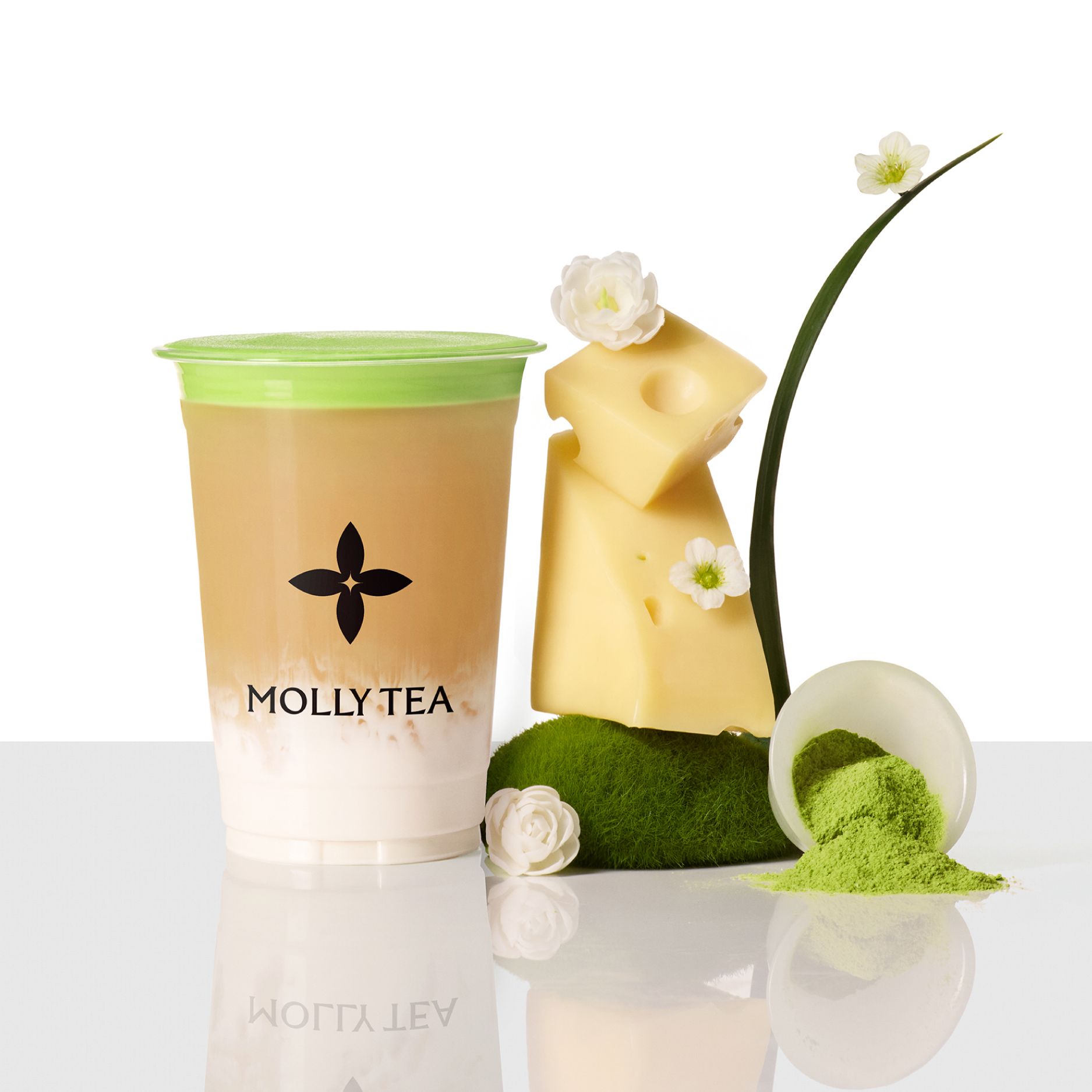 茉莉奶白 | 抹茶茉莉咸酪乳