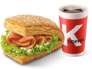 肯德基 | 熏鸡法风烧饼+冰美式中