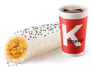 肯德基 | 肉酥油条饭团BBN咖啡二件套