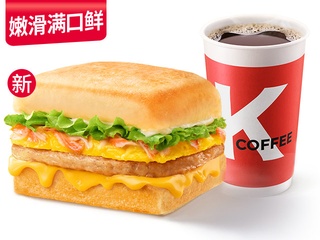 肯德基 | 蟹味柳滑蛋鸡肉+冰美式中[蟹味柳滑蛋鸡肉+冰美式中]